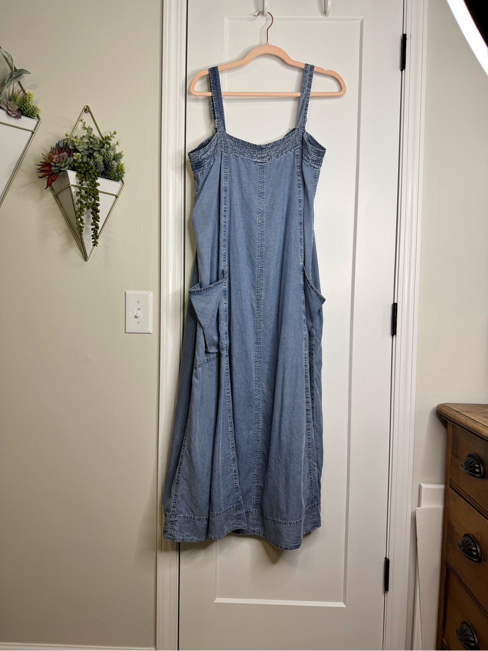 Carly Jean Denim Jumper Dress